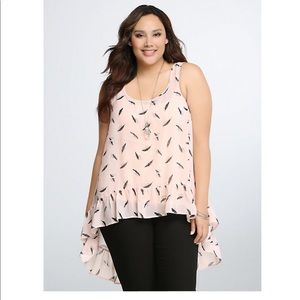 Torrid lightweight high-low tank top.